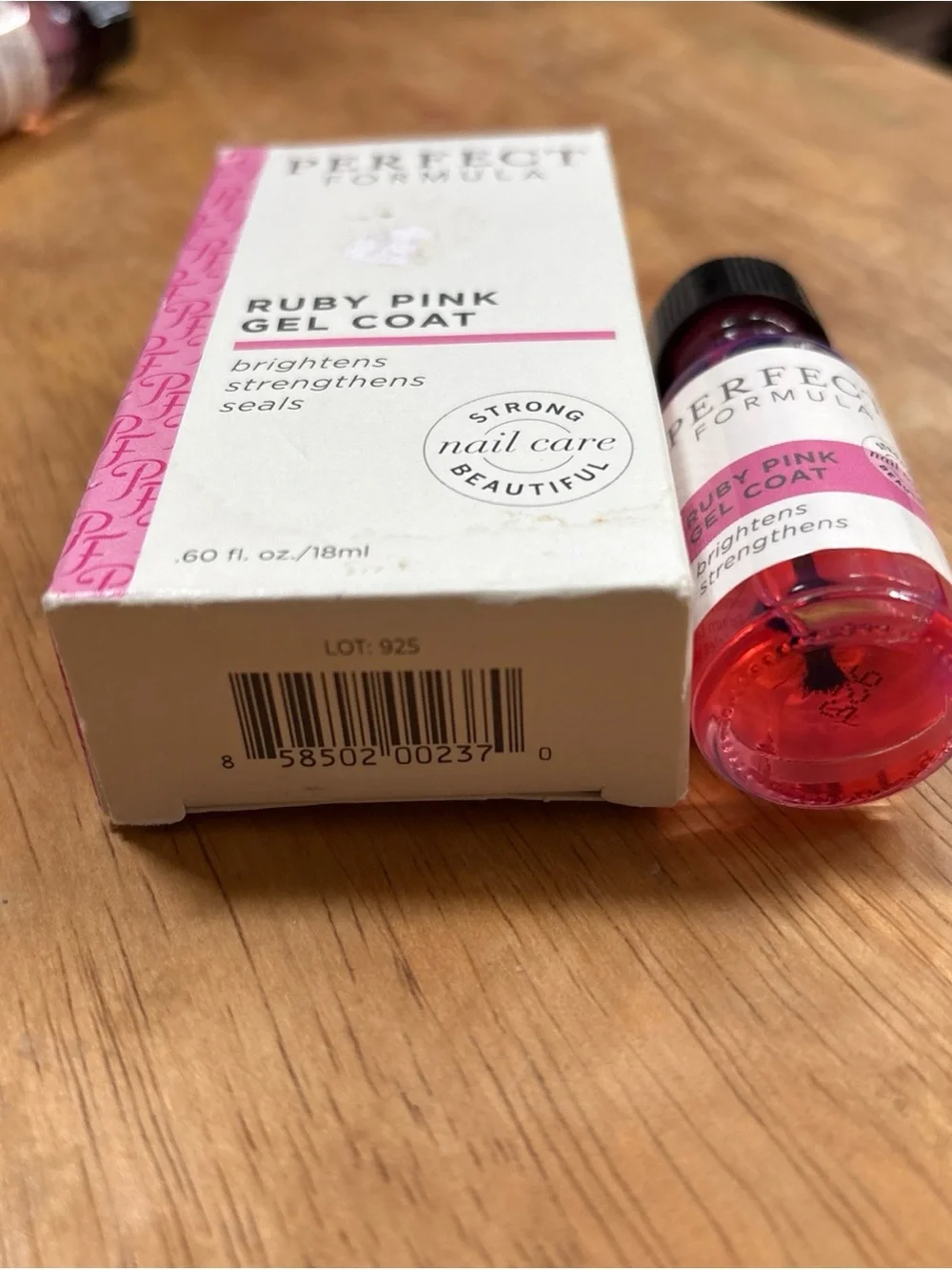 Perfect Formula Ruby Pink Gel Coat - Strengthening Nail Treatment